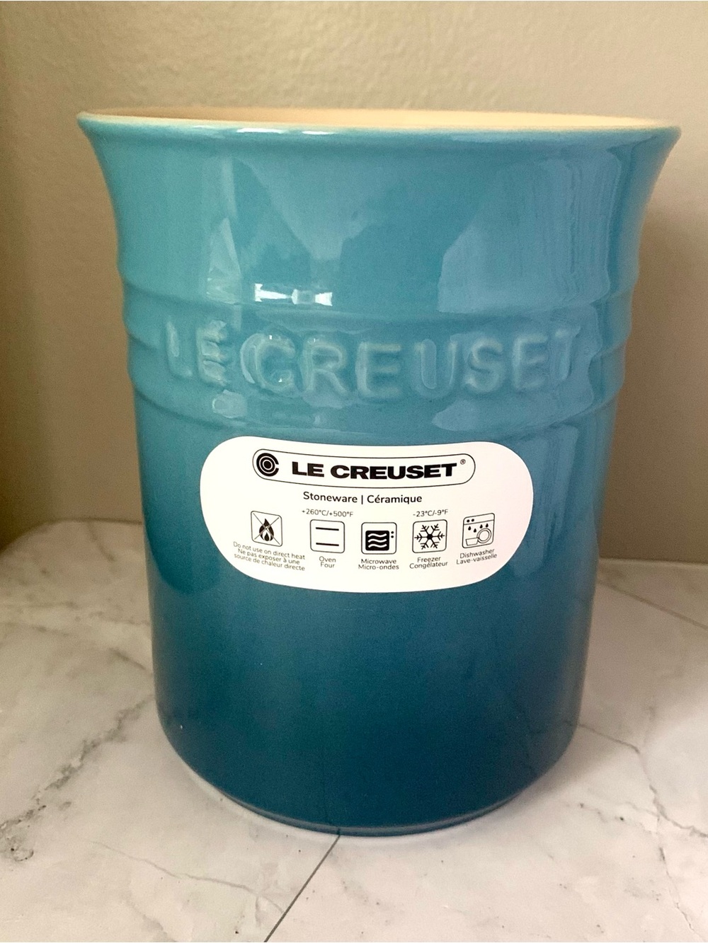 New le creuset 1l utensil crock marina